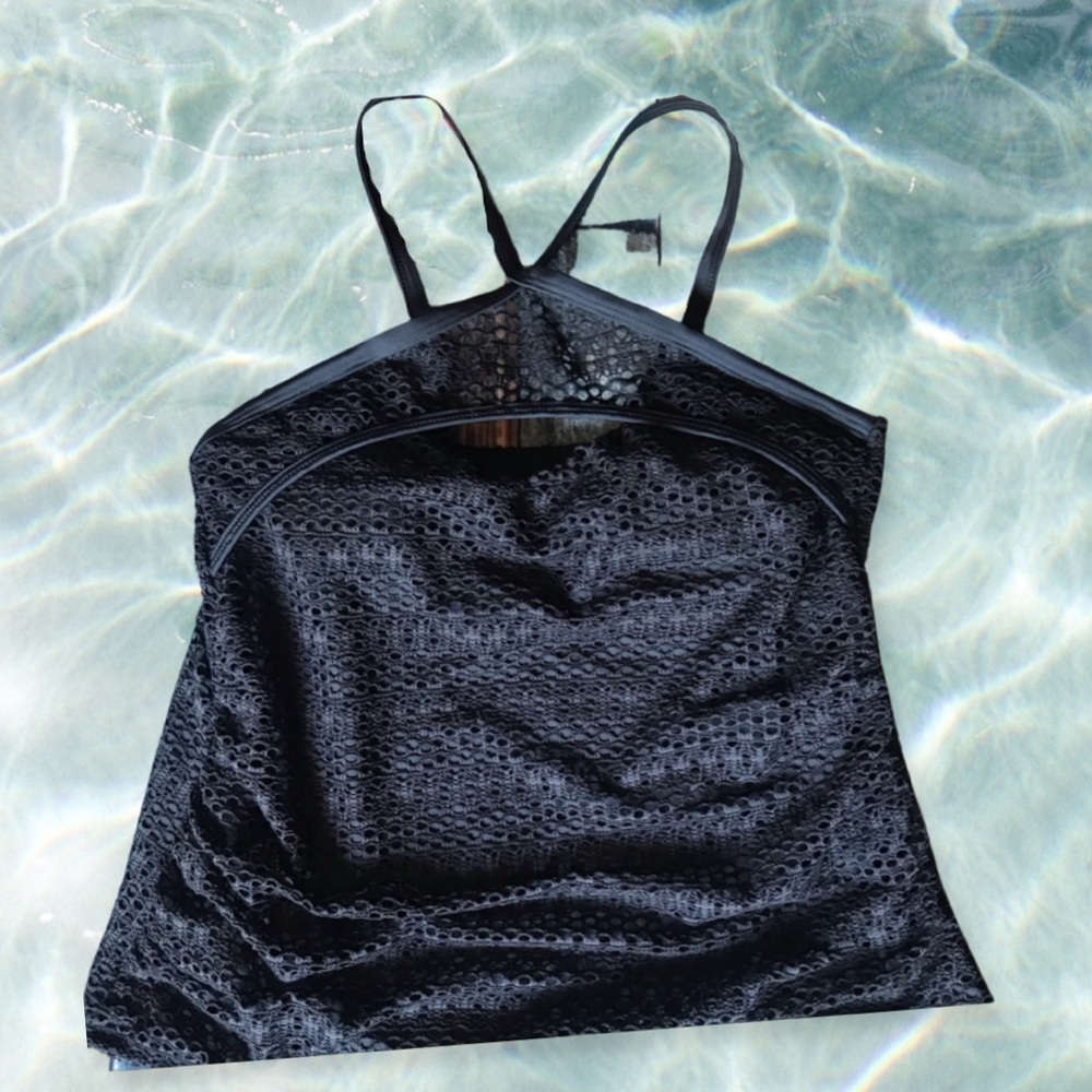 Black 🌺Aloha Tankini Top